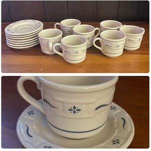 1/7 Longaberger teacup and saucer 90s